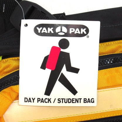 YAK PAK 90s-00s Student Day Bag Black/Yellow Size ONE SIZE