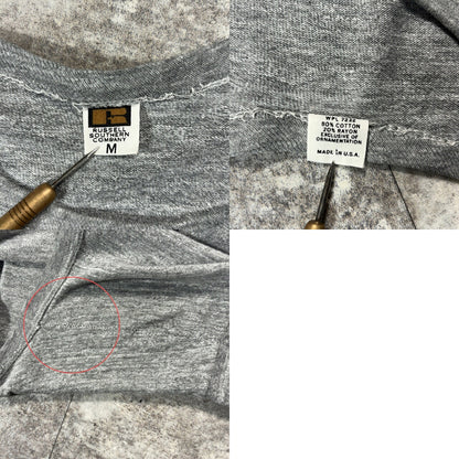 RUSSELL 60s Vintage Black Tag Heather Gray T-Shirt Size M