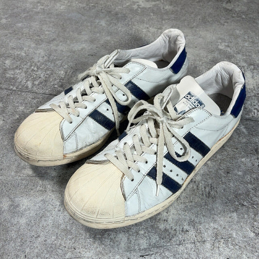 SUPERSTAR 80s Vintage Leather Low-Top Sneakers Size 27cm