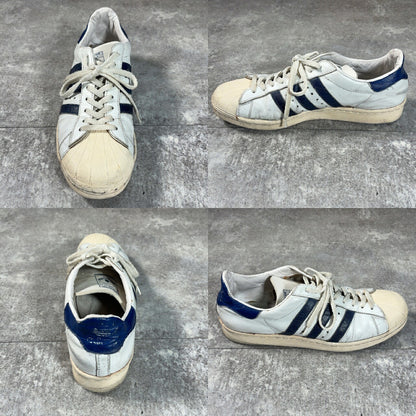 SUPERSTAR 80s Vintage Leather Low-Top Sneakers Size 27cm