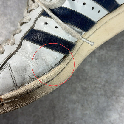 SUPERSTAR 80s Vintage Leather Low-Top Sneakers Size 27cm