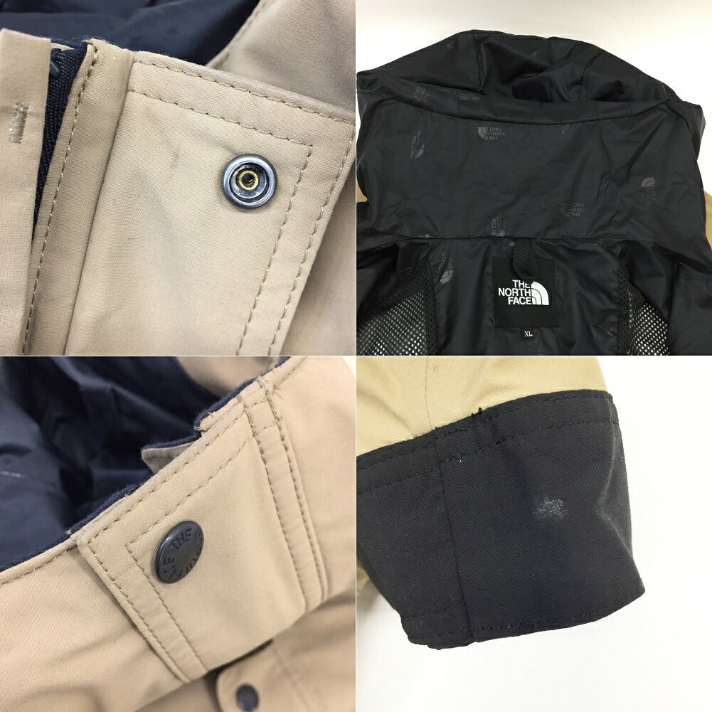 THE NORTH FACE Mountain Light Jacket Beige Black Size XL