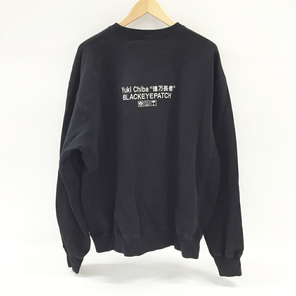 THE BLACK EYE PATCH x YUKI CHIBA Sweatshirt Black Size L