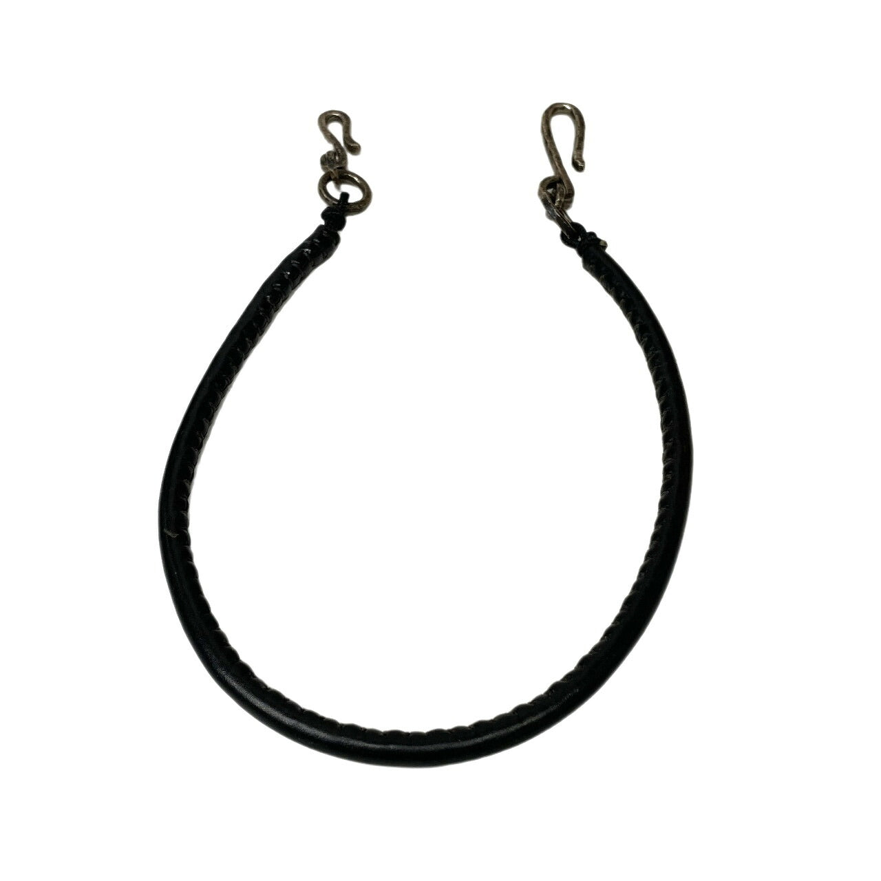 Vintage Lien GUIDI Leather Black Wallet Chain