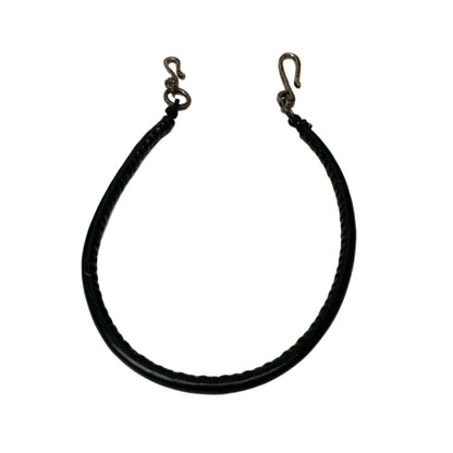 Vintage Lien GUIDI Leather Black Wallet Chain