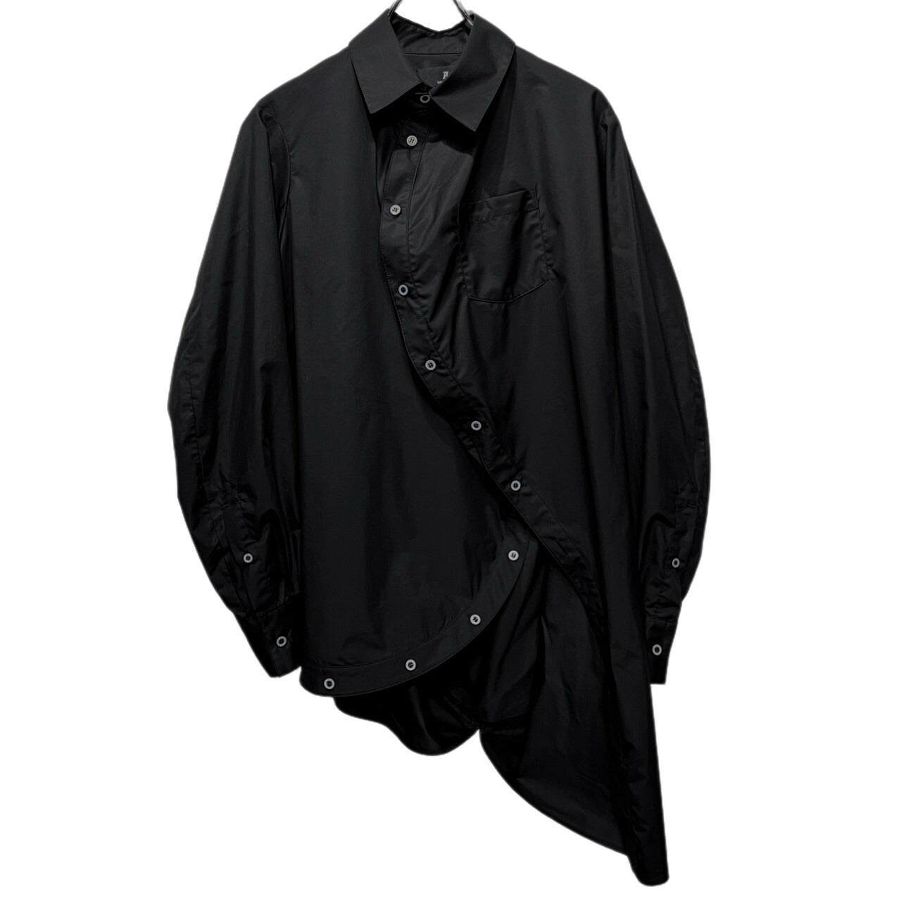 ANREALAGE Black Ball Deconstructed Long Sleeve Shirt Size 48