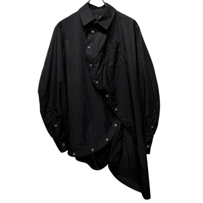 ANREALAGE Black Ball Deconstructed Long Sleeve Shirt Size 48