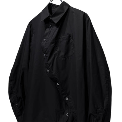 ANREALAGE Black Ball Deconstructed Long Sleeve Shirt Size 48