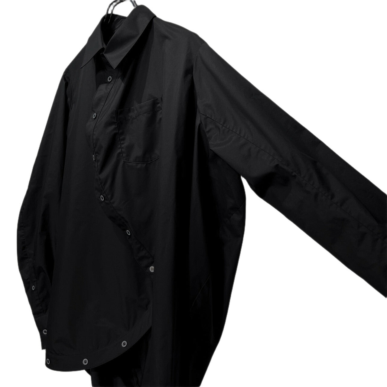 ANREALAGE Black Ball Deconstructed Long Sleeve Shirt Size 48