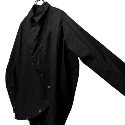 ANREALAGE Black Ball Deconstructed Long Sleeve Shirt Size 48