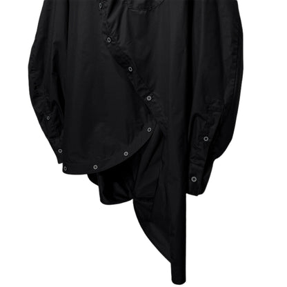 ANREALAGE Black Ball Deconstructed Long Sleeve Shirt Size 48