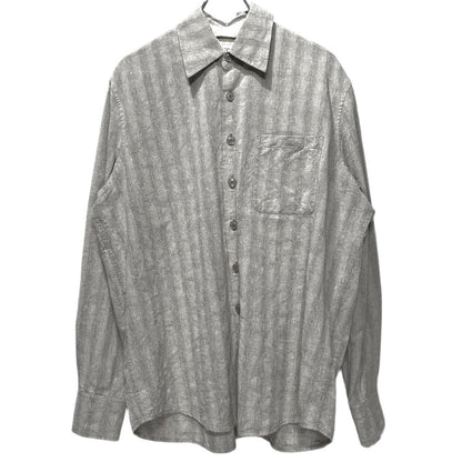 OUR LEGACY 26SS Shadow Stripe Regular Shirt Gray Size 44