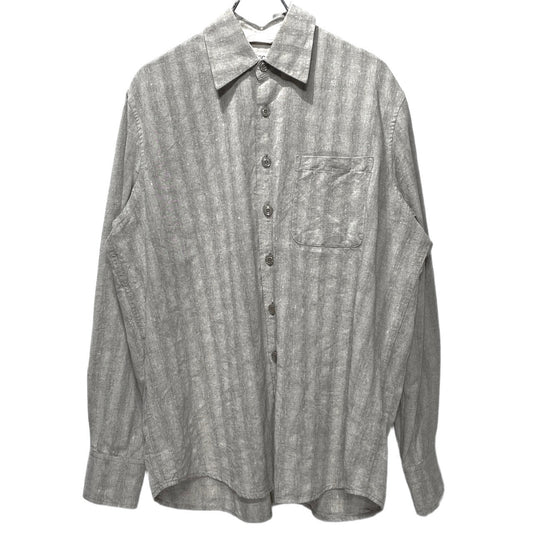OUR LEGACY 26SS Shadow Stripe Regular Shirt Gray Size 44