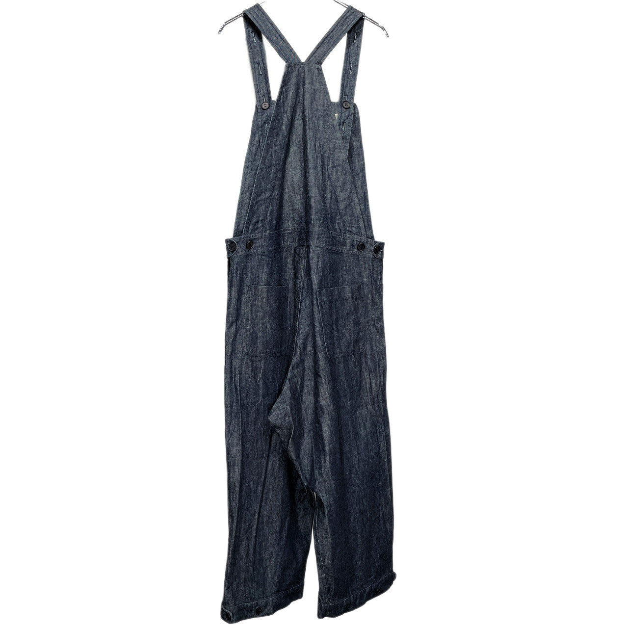 O PROJECT Cotton Linen Blue Denim Overalls Size M