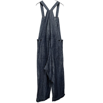 O PROJECT Cotton Linen Blue Denim Overalls Size M