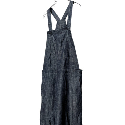 O PROJECT Cotton Linen Blue Denim Overalls Size M