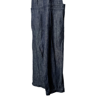 O PROJECT Cotton Linen Blue Denim Overalls Size M