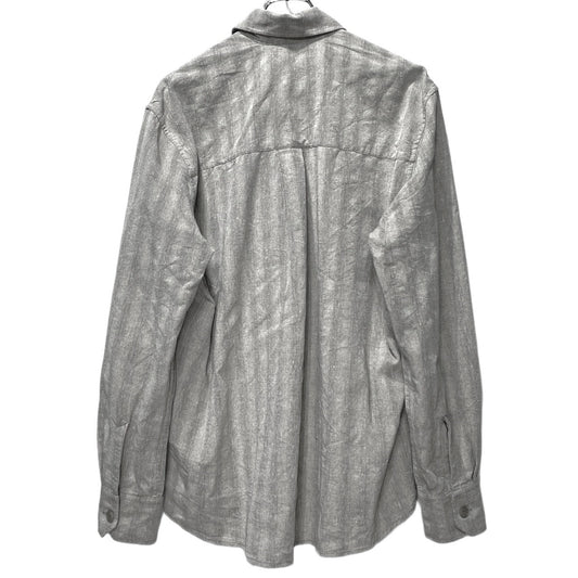 OUR LEGACY 26SS Shadow Stripe Regular Shirt Gray Size 44