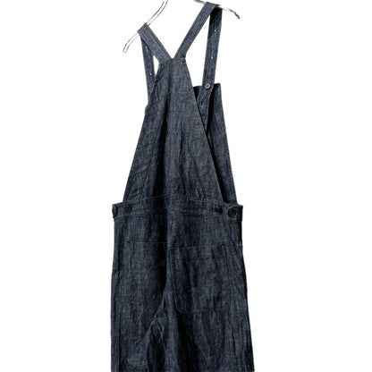 O PROJECT Cotton Linen Blue Denim Overalls Size M