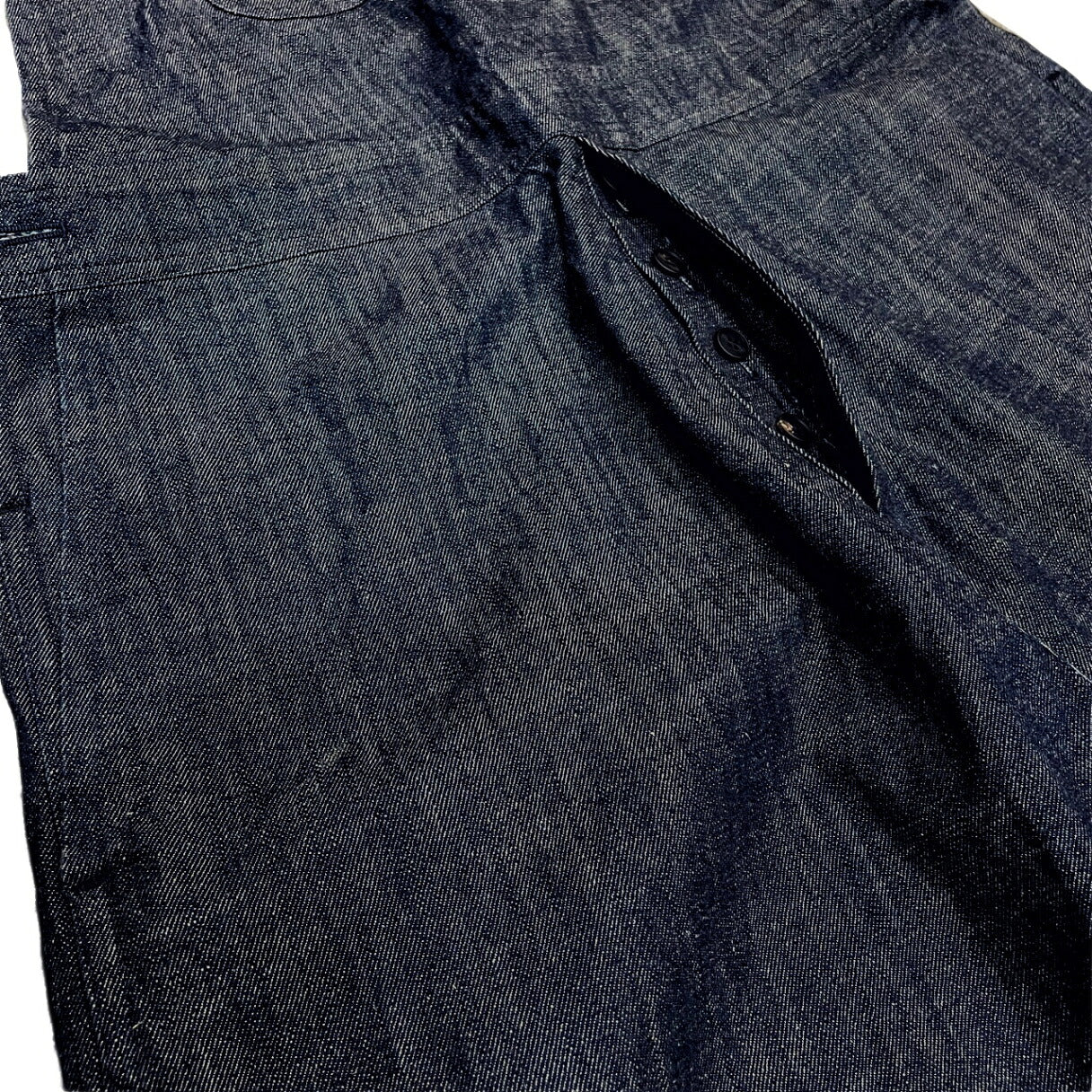 O PROJECT Cotton Linen Blue Denim Overalls Size M