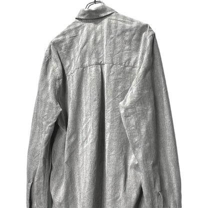 OUR LEGACY 26SS Shadow Stripe Regular Shirt Gray Size 44