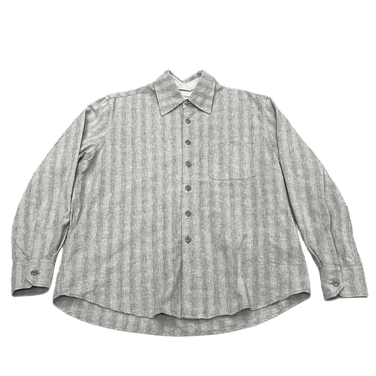 OUR LEGACY 26SS Shadow Stripe Regular Shirt Gray Size 44