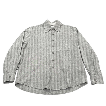 OUR LEGACY 26SS Shadow Stripe Regular Shirt Gray Size 44