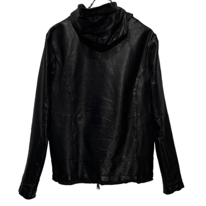 GIORGIO BRATO 17SS Lamb Leather Hooded Jacket Size 46