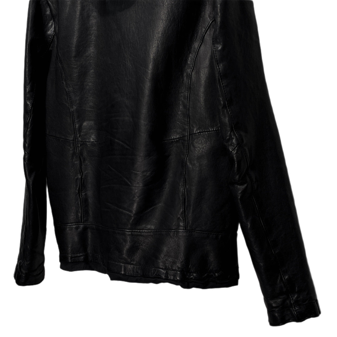 GIORGIO BRATO 17SS Lamb Leather Hooded Jacket Size 46