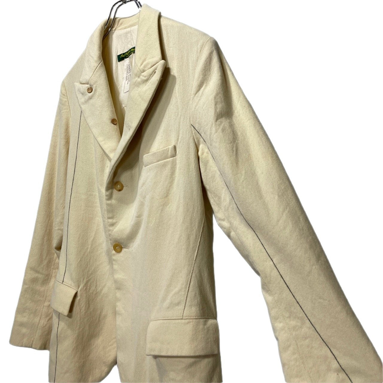 Paul Harnden Shoemakers Beige Pinstripe Wool Tweed 4B Size S