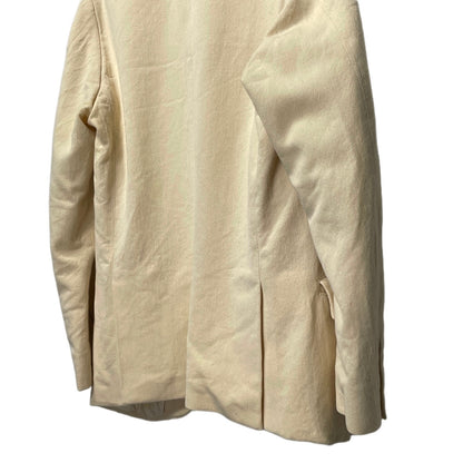 Paul Harnden Shoemakers Beige Pinstripe Wool Tweed 4B Size S