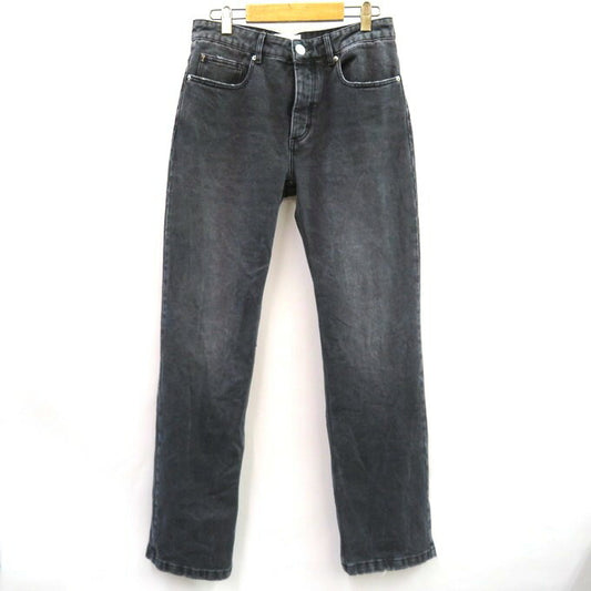 AMI PARIS Straight Black Denim Pants Size 28