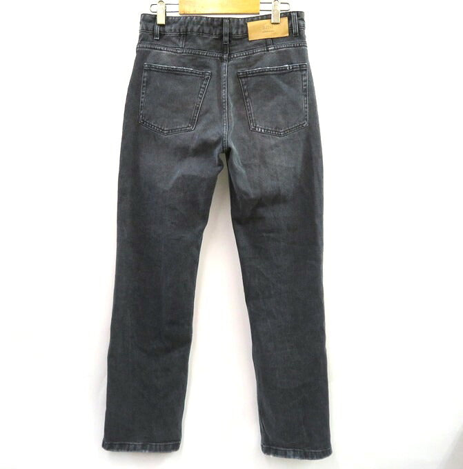 AMI PARIS Straight Black Denim Pants Size 28
