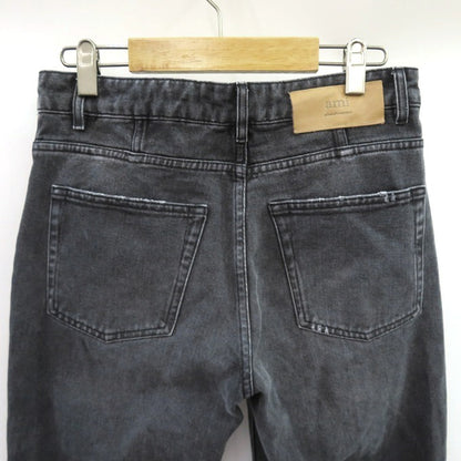 AMI PARIS Straight Black Denim Pants Size 28