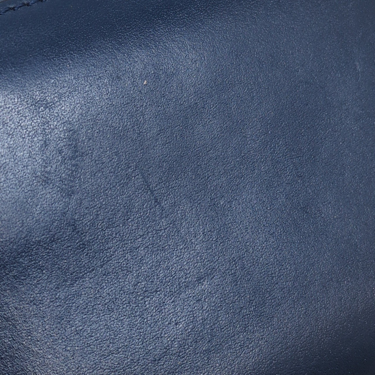 LOEWE Blue Leather 6 Card Zip Wallet Size ONE SIZE