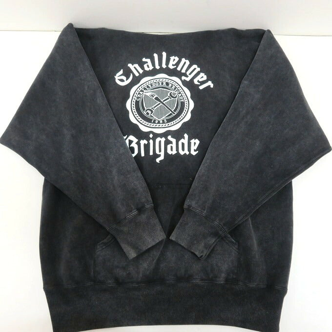 CHALLENGER College Pullover Hoodie Black Size M