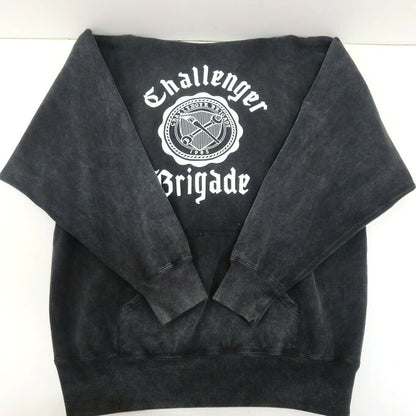 CHALLENGER College Pullover Hoodie Black Size M