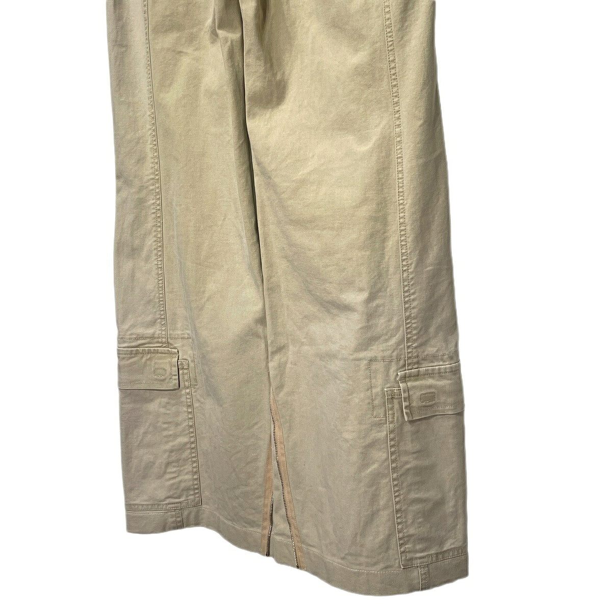 SPORTMAX CODE Beige Cotton Wide Double Belt Pants Size 38