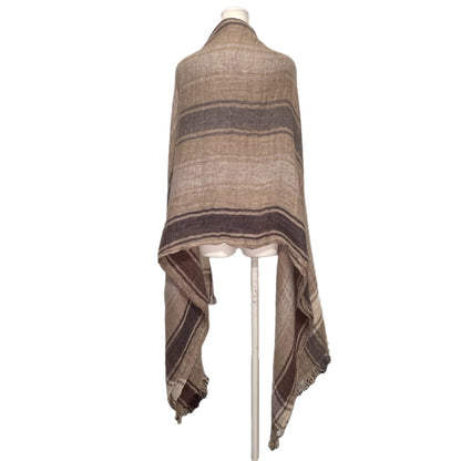 Brunello Cucinelli Linen Check Stole Beige
