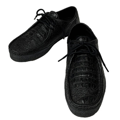 Last Resort AB MOC LO Black Croc Embossed Leather Size 29cm