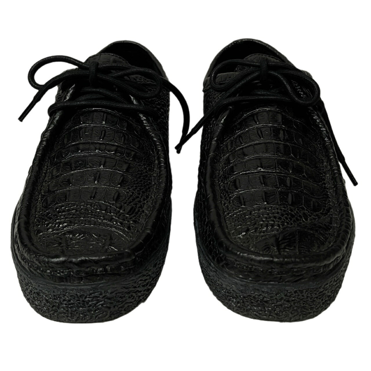 Last Resort AB MOC LO Black Croc Embossed Leather Size 29cm