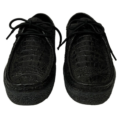 Last Resort AB MOC LO Black Croc Embossed Leather Size 29cm