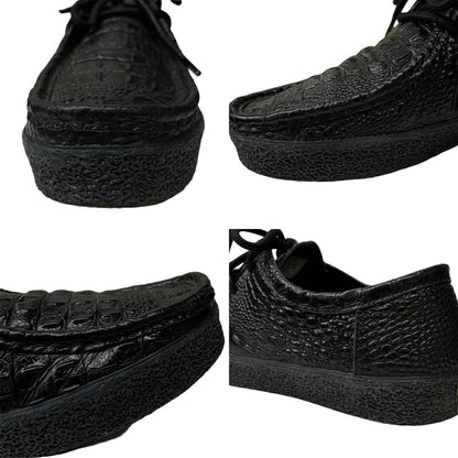 Last Resort AB MOC LO Black Croc Embossed Leather Size 29cm