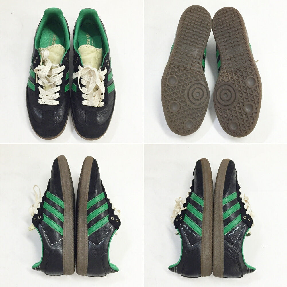 adidas x Wales Bonner Samba Black/Green Sneakers Size 8.5