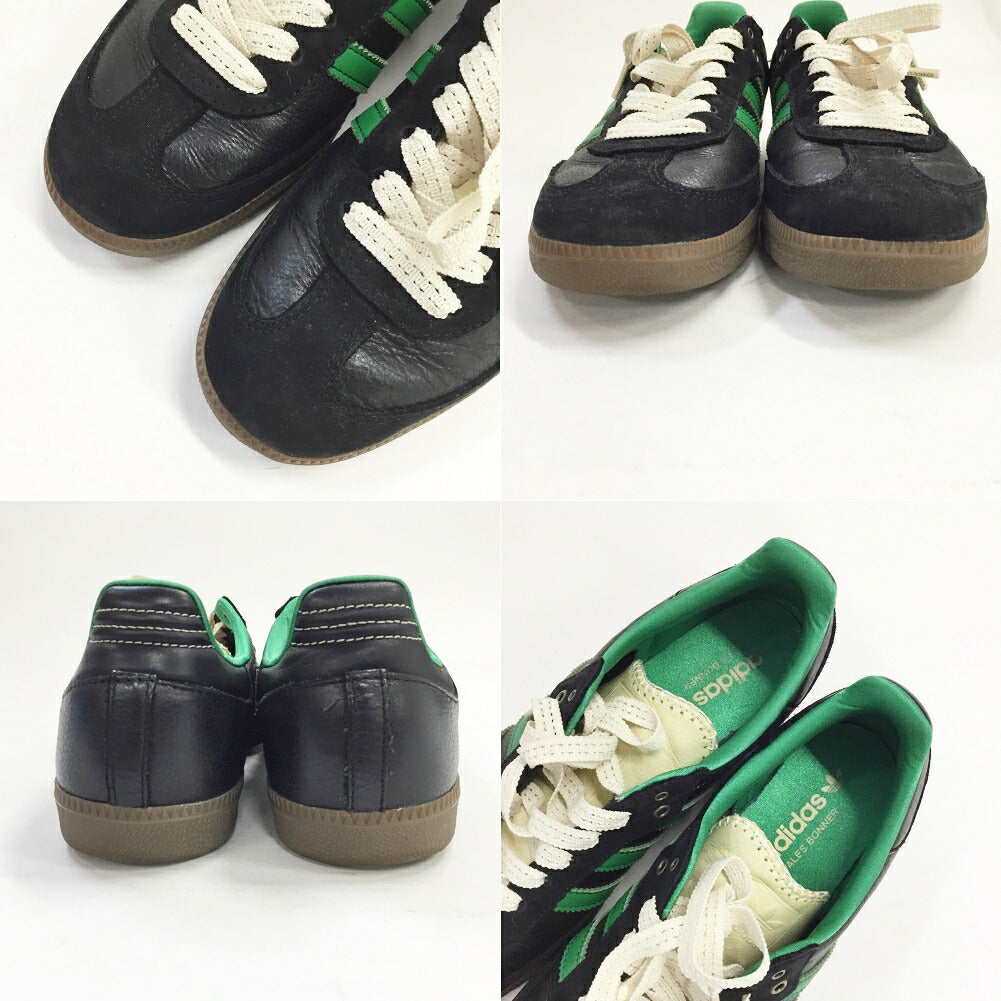 adidas x Wales Bonner Samba Black/Green Sneakers Size 8.5