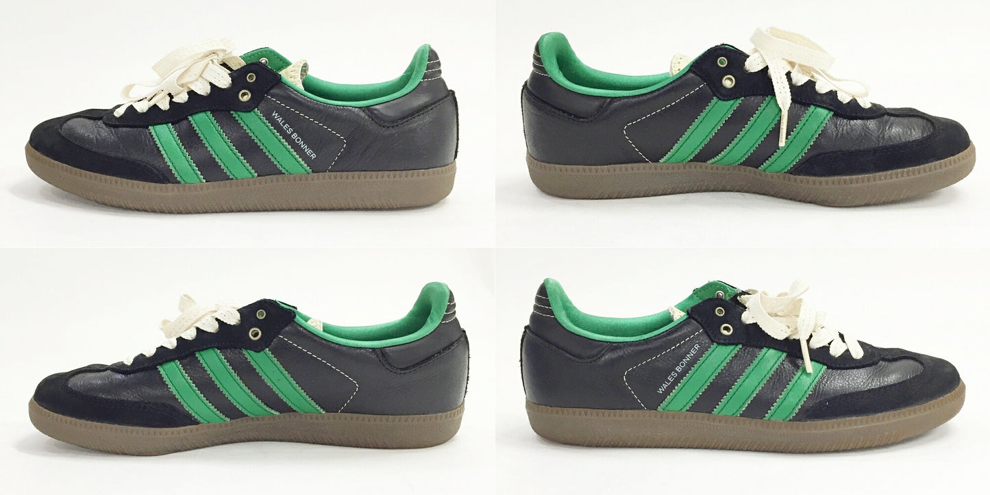 adidas x Wales Bonner Samba Black/Green Sneakers Size 8.5