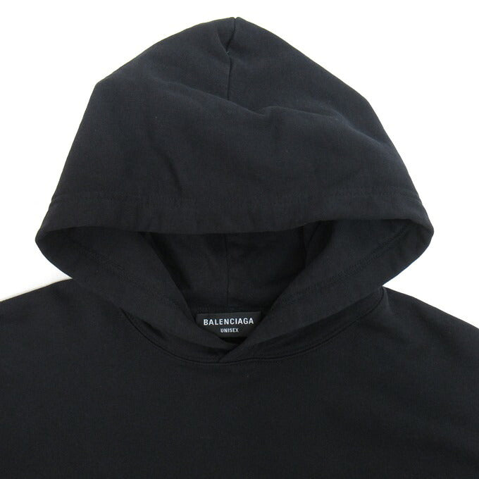 BALENCIAGA 22SS Cities Paris Logo Hoodie Black Size L
