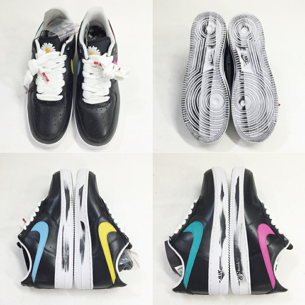 PARANOISE x Nike Air Force 1 '07 Black Sneakers Size 10
