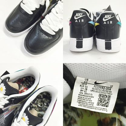PARANOISE x Nike Air Force 1 '07 Black Sneakers Size 10