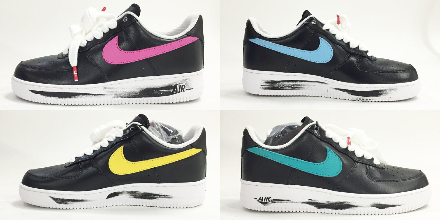 PARANOISE x Nike Air Force 1 '07 Black Sneakers Size 10